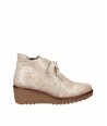 Beige embossed leather...