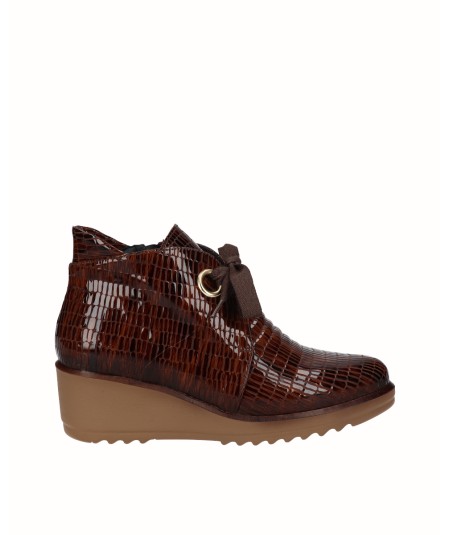Engraved leather wedge...