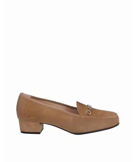 Camel suede moccasin...