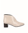 Beige patent leather...