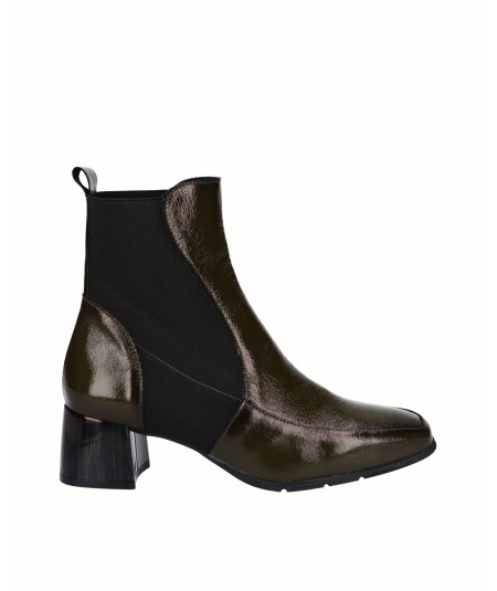 Miliar leather heeled ankle...