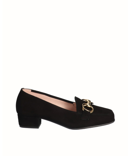 Black suede leather...
