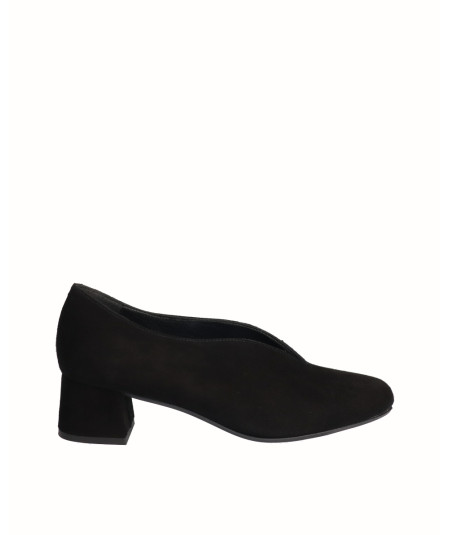 Black suede leather...