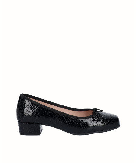 Zapato salón tacón piel...