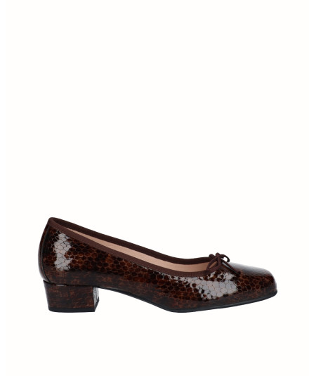 Zapato salón tacón piel...