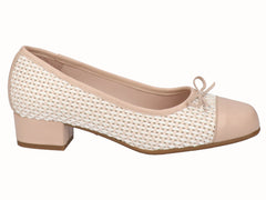 Bailarina Tacón Bajo Nude