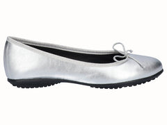 Zapato Bailarina Francesita Piel Plata