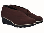 Zapato Cuña Licra Moka Plantilla Extraíble