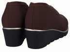 Zapato Cuña Licra Moka Plantilla Extraíble