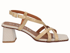 Sandalia Tacon Beig