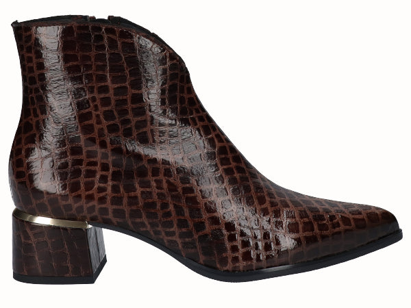 Botines Tacón  Dorado Moka