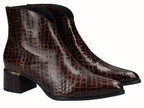 Botines Tacón  Dorado Moka