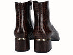 Botines Tacón  Dorado Moka